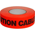 Permacel/Shurtape Permacel / Shurtape Caution Tape - Fluorescent Orange 2" x 50 yd (45.7 m)