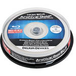 Delkin Devices Blu-ray 200 Year Disc with Inkjet Printable Surface - 10PC Spindle