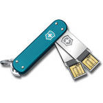 VICTORINOX Swiss Army Slim Flight Alox Duo -   128GB (2x 64GB) - Blue