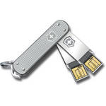 VICTORINOX Swiss Army Slim Flight Alox Duo -   128GB (2x 64GB) - Silver