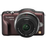 Panasonic Lumix DMC-GF3 Digital Camera with 14mm Lens Kit (Brown)