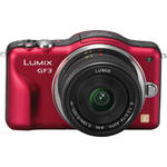 Panasonic Lumix DMC-GF3 Digital Camera with 14mm Lens Kit (Red)