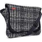 Built NY Bowery Laptop Messenger Bag (City Grid with Orange Interior)