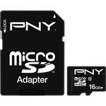 PNY Technologies 16GB microSDHC Memory Card High Speed Class 10 with microSD Adapter