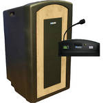 AmpliVox Sound Systems ST3250 Pinnacle Multimedia Lectern with Gooseneck Mic (Maple)