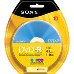 Sony 4.7 GB DVD-R (10 Discs)