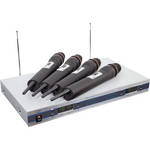 Pyle Pro PDWM5500 4-Mic VHF Wireless Microphone System