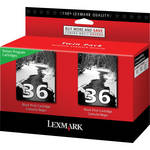 Lexmark 18C2236 #36 Twin Pack Black Ink Cartridges