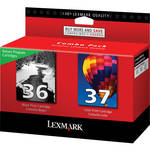 Lexmark 18C2229KIT #36, #37 Black & Color Ink Cartridges