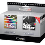 Lexmark 18Y0372KIT #44XL & #43XL Black and Color Ink Cartridges