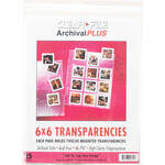 ClearFile Archival-Plus Storage Page for Slides, 6x6cm, 6x7cm - 25
