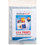 ClearFile Archival-Plus Print Page, Holds Eight 4 x 6" Prints (25 Pack)