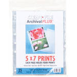 ClearFile Archival-Plus Print Page, Holds Four 5 x 7" Prints - 25 Pack