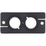 Kramer WCP-2 9mm Dual Cable Pass-Through Wall Plate Insert