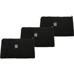Porta Brace PB-B12213 Zippered Padded Pouches (Set of 3, Black)