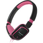 Panasonic RP-HX40 Lightweight On-Ear Stereo Headphones (Pink/Black)