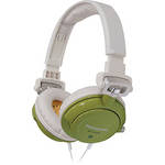 Panasonic RP-DJS-400 DJ Street Style Headphones (Green)