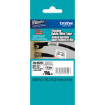 Brother TZeFX251 1" Black Print On White Laminated Flexible ID Tape (26.2'/8 m)
