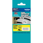 Brother TZeFX651 1.0" Black Print On Yellow Laminated Flexible ID Tape (26.2'/8.0 m)
