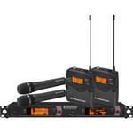 Sennheiser 2000 Series Dual Combo Wireless Microphone System (Black Handhelds)