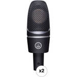 AKG C3000 Studio Microphone Twin Pack (B&H Kit)