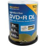 Aleratec DVD+R DL Double Layer 8x LightScribe Duplicator Grade 100-Pack