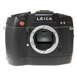 Leica R9 35mm SLR Manual Focus Camera Body (Black) with Motor Winder R8