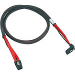 Promise Technology Mini SAS to Mini SATA Cable with Sideband (Right Angle, 1 m)