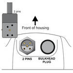 Aquatica Manual Bulkhead Connector with Canon Hot Shoe