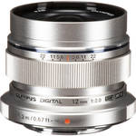 Olympus M.ZUIKO DIGITAL ED 12mm f/2.0 Lens (Silver)