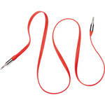 Griffin Technology Flat AUX 3.5mm Male to Male Audio Cable (Red, 3')