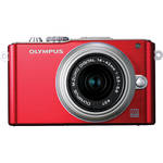 Olympus E-PL3 Mirrorless Micro Four Thirds Digital Camera with 14-42mm II f/3.5-5.6 Lens (Red)