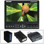 Marshall Electronics 7" On-Camera HDMI Loop-Through LCD Monitor & Battery Power Kit (Canon Plate)
