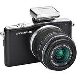 Olympus E-PM1 Mirrorless Micro Four Thirds Digital Camera with 14-42mm II Lens (Black)