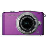 Olympus E-PM1 Digital Camera with 14-42mm II Lens (Purple)