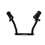 Nocturnal Lights Dual SLX 800i Video Light Combo with Dual 12" Flex Arm / Tray
