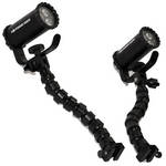 Nocturnal Lights Dual SLX 800i Video Light Combo with Dual 12" Flex Arms