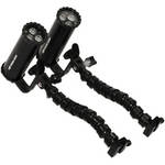 Nocturnal Lights Dual SLX 800xi Video Light Combo with Dual 12" Flex Arms