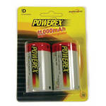 Nocturnal Lights MAHA 11,000 mAh D NiMH Rechargeable Batteries 2-Pack