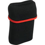 Olympus Neoprene Compact Camera Case with Wrist Strap - Black (Red Trim)