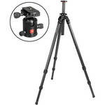 Oben CT-2320 3-Section Carbon Fiber Tripod with BB-2 Ball Head Kit