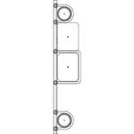 Altman 300-Type-12 18" Double Pipe Bracket