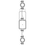 Altman 300-Type-17 Double Pipe In-line Bracket