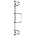 Altman 450-Type-12 18" Double Pipe Bracket