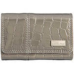 Nikon Coolpix S Series Faux Crocodile Skin Case (Silver)