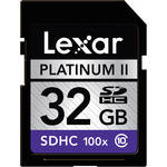 Lexar 32GB SDHC Memory Card Platinum II Class 10