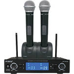 RSQ Audio UHF-6032SE Dual Rechargeable 32-Channel UHF Microphone System