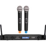RSQ Audio UHF-6070 UHF Dual Channel Wireless Microphone