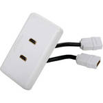 Atlona Dual Port HDMI Wall Plate (White)