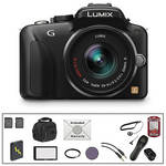 Panasonic Lumix DMC-G3 Digital Camera w/14-42mm Lens & Deluxe Accessory Kit (Black)